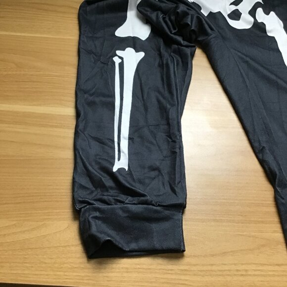 Women Costume Halloween Skeleton Pajama Size L Black - Picture 4 of 6